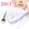 Portable 2 en 1 haute fréquence 3MHZ épurateur de peau à ultrasons nettoyage du visage appareil de beauté élimination des points noirs