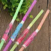 Free shipping Plastic Straw Cocktail Parasols Umbrellas Drinks Picks Wedding Event Party Supplies Holidays Luau Sticks KTV Bar Cocktail Deco