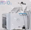 Krachtige hydra water gezichtsreiniger aqua peel echografie microcurrent bio koude hamer H2O2 spuitpistool