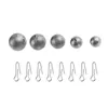 5pcs Round Ball Shaped Fishing Sinkers Lead Weights 5g 7.5g 14g 21g 30g Fishing Tackle Accessories Quick Insert Lead Sinker