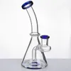 Tuyaux d'eau en verre de fumée Pyrex Bongs 14mm joint femelle Bong Pipe à fumer Dab plates-formes pétrolières barboteur narguilés bécher 943