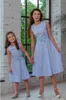 Mother Daughter Dresses Spring Summer 2018 Family Matching Outfits Mom And Girls Clothes Sleeveless Plaid Family Dress6742147