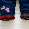BibiCola Зимние штаны для маленьких девочек Джинсовые штаны-комбинезоны для девочек Толстые джинсовые брюки с героями мультфильмов Детские теплые комбинезоны Спортивный костюм для младенцев Брюки2598419