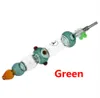 青/黒/白/ピンク/緑色NCキット14mmチタンチップチタンネイルガラスボーン安い喫煙パイプガラスパイプ