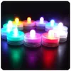 Gorący Sprzedam Podwodne Migotanie Niedziwione LED Tealight Herbata Wodoodporne Świece Światła Bateria Operowany Urodziny Wedding Party Decoration 500 SZTUK / L