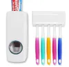 Dispenser automatico di dentifricio con set di portaspazzolini Supporto da parete per bagno di famiglia per spazzolino e dentifricio EEA295