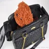 QET CARRIER Портативные дорожные сумки из искусственной кожи с сеткой, дышащая сумка для кошек и собак, сумки для переноски для собак 40, 18, 27 см, black243J