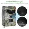Caméra de chasse extérieure 12MP détecteur d'animaux sauvages Trail HD étanche surveillance infrarouge détection de chaleur Vision nocturne
