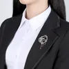 Neue Mode Trendy Männer Frauen Pins Broschen Weiß Gold Überzogene CZ Einhorn Brosche Pins für Männer Frauen für Party hochzeit