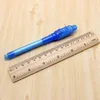 Magic Highlighters Pen 2 i 1 UV svart ljus combo kreativ brevpapper osynlig ritning bläck penna kontors skolmaterial