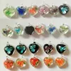 Biżuteria Nowy Multicolor Heart Murano Lampwork Szkło Wisiorki Biżuteria Akcesoria Fit DIY Craft Biżuteria Darmowa Wysyłka