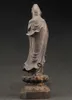 China039s large decorative manual old ebony wood carving of the statue of kuan Yin5403512