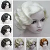 free shipping charming beautiful new Hot sell Sexy Ladies Short wig Classy Vintage Curly Wavy Wig Black/Brown/Blonde Wigs