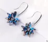 Swarovski Elements Crystal Long Earrings Temperament Earrings