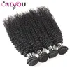 Flash Deals Malaysian Kinky Curly Virgin Hair Bundles with Top Lace Closure Kinky Curly Human Hair Weave Extensions Just For you Wholesale
