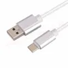 1m 2m 3m Cables rápidos para teléfonos móviles cable de cargador de aleación trenzado de tela Tipo c Cables Micro USB para samsung s6 s7 edge s8 s9 htc