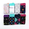 Chaussettes de compression Mode homme et femme Drôle imprimé coloré Chaussettes d'affaires rétro Bas de compression Chaussette CNY695