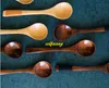 100pcs/lot High Quality 13*2.8CM Wood Spoon Flatware Kitchen Tool Soup Dessert Coffee Stirring Kids Ice Cream Yarn Wooden spoons