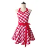 Ekologiczne Sweetheart Polka Dot Retro Kuchnia Fartuch Kobieta Bawełna Kuling Salon Avental De Cozinha DECERTIDO PINAFORE FARDAK