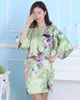 Cheap 14 colors Satin Robes Bride Bridesmaid Bachelor party gifts Silk Bathrobe 5pcs lot wholes2692840