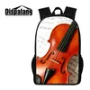ブランドデザイナーバックパックバイオリンパターンファッション女性女性リュックサック子供スクールバッグの戦術Mochilaブックバッグのための10代の旅行バッグパック
