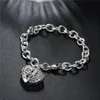 Pulseira espessa estereoscópica pulseira de prata esterlina SPB269; Chegada nova e mulheres 925 link de pulseira de prata, cadeia