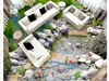 Golvmålning 3D WALLPAPER PARK STONE CREEK SPID BAMBRUM 3D GOLV MAUL-3D PVC WALLPAP Självhäftande golv tapeter-3D297L