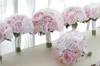 NEU Custom Custom Corean Style Wedding Bouquet Pink Pink Rose Braut Brautbrautjungfern Bouquet9678716