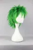 Cosplay Costume Wigs Spik Punk Gundam Nicol Amarfi St Patricks Day Green Włosy