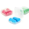 Ny Bullet Shape Foam Svamp öronpropp Ear Plug Keeper Protector Travel Portable Sleep Buller Reducer LX3865