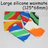 Platt stora vaxkamrater Big Silicone Wax Pad Silicon Storage Square Wax burkar Dab Concentrate Tool Dabber Oil Holder för GLAS6464154