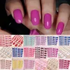 Paznokcie akrylowe Fałszywe Porady Nail Designer Moda Fałszywy Francuski Nail 24 Sztuk 24 Ręcznie Malowane Fałszywe Paznokcie