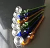 Pipas para fumar Color cuartilla hueso doblado burbuja olla Venta al por mayor Cachimba de vidrio, accesorios de tubería de agua de vidrio