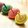 Multicolor Children Wood Toy Mini Wooden Spinning Top Desktop Ręka Spinner Uczenie się Nowość Edukacyjna Prezent dla dzieci4763328