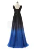 Qatar 2023 ELIE SAAB AVOND ARCE DRAADEN BACTLOSS GRADIENT GRADIENT Kleur Zwart Chiffon Formele gelegenheid Partyjurken Echte foto's plus Maat 225N