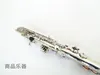 Suzuki High-Pitch Soprano Saxofoon B Silver Plating Surface Saxofone Soprano Saxofoon met twee nek