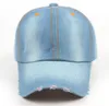 ユニセックスデニム野球キャップの空白洗ったジャン帽子カスケート調節可能なスナップバック帽子の男性と女性のための帽子