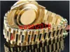 Luxury Watch Amazing Mens Daydate 2 II 18K 41mm Gul guld Bigger Diamond Watch Automatiska Mens Watch Mäns Klockor Toppkvalitet