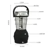 Lampe de camping solaire super lumineuse 36LED, lampe de secours rechargeable, lanterne portable domestique, lampe de tente de lanterne de camping