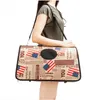 Wholesales Free shipping Handbag Carrier Comfort Pet Dog Travel Carry Bag Brown Flag Pattern