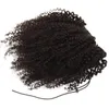 EVERMAGIC AFRO KINKY Curly Human Hair Ponytail Extensions 70-120G Drawstring Human Hair Clip In Ponytail Malaysian Remy Hair