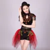 women lady sequin dance dress contemporary Nightclub Tuxedo Jazz performance Costumes modern carnival stage dance wear