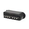 Vervanging zwart 180 graden vrouwelijke 7-pin 7pin connector part socket slot voor SFC SNES game console controller DHL FEDEX EMS gratis schip