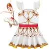 Film ballerine Felicie Cosplay Costume pour filles robe Halloween Costume pour enfants robe sans manches