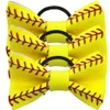 Softballsunny Yellow Softball Baseball Basketball Sport Blumen Schleifen Haarschmuck Grils Mütter Geschenke