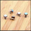 100 Titanium G23 Bijoux de piercing Opale Stone Top Anchor Body Bijoux Attachements JEWELLEY Micro Skin Diver Dermal4847846