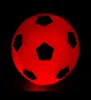 Novelty Lighting Elastic Vent Ball LED Luminescens Barn Kreativa leksaker Press Sounding Plush Fotbollsdesign Multi Color Toy