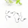 200pcs/lot Surgical Stainless steel covered Silver plated Earring Hooks Nickel Free earrings clasps for DIY Findings Wholesale