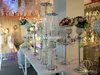 60 cm lång bröllopsblommor Stand Crystal Road Lead Wedding Peeps Pedestal Wedding Column Home Party Dinning Talble Decor6271089