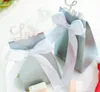 Personalizado Anéis De Casamento Favores Do Partido Caixa de Doces Do Pássaro Do Amor Doces Choclate Caixas Presentes Presente Envoltório Saco com arco Tiffany Azul